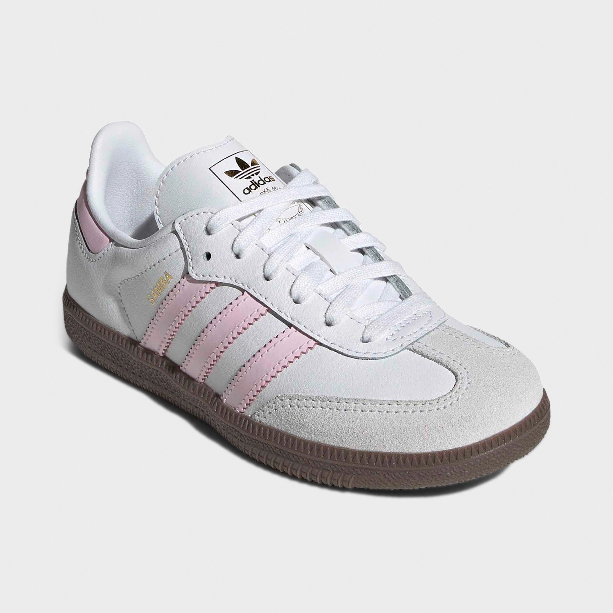 Balance Focus adidas Children's Samba OG White / Cloud Pink - Gum