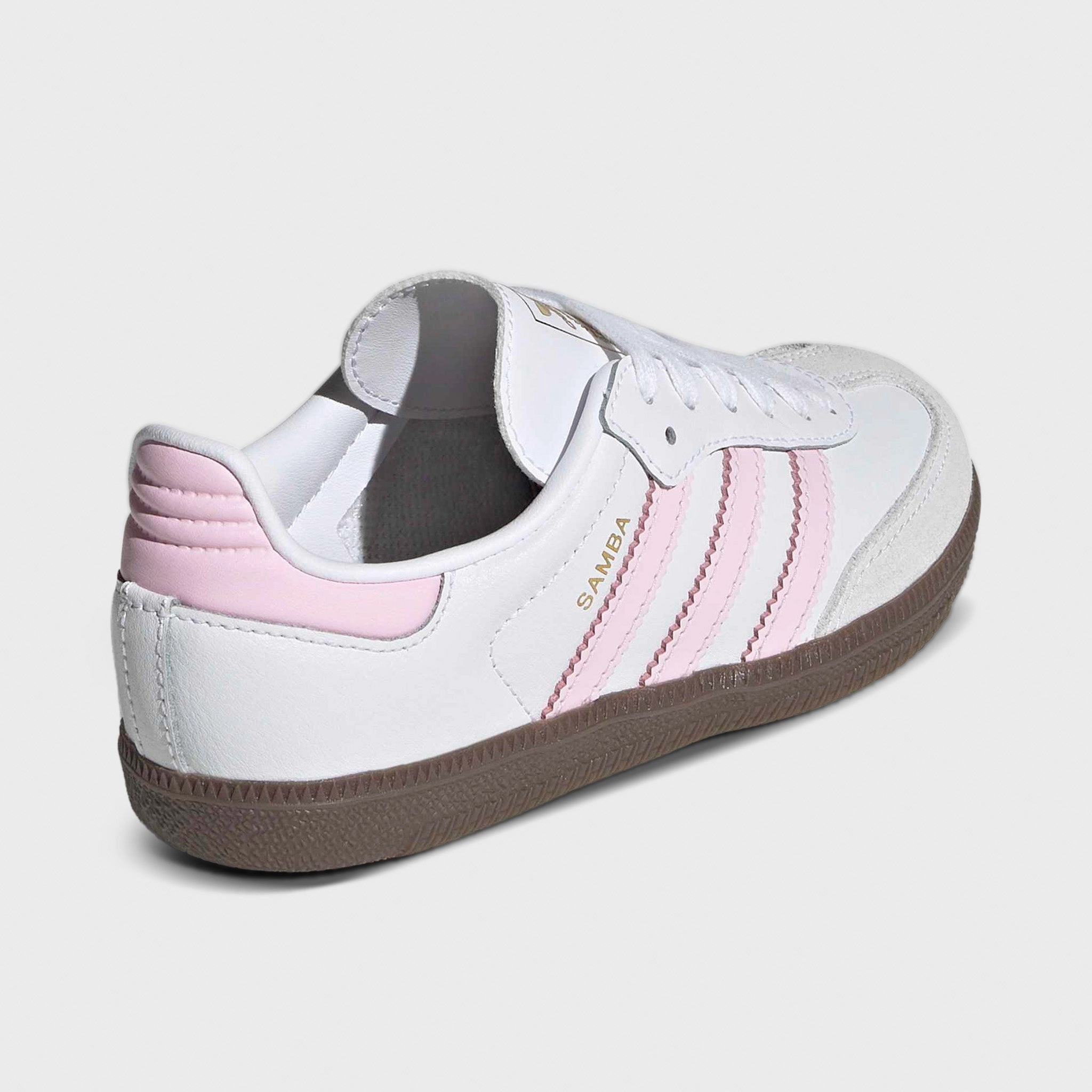 adidas Children's Samba OG White / Cloud Pink - Gum Easy Footwear