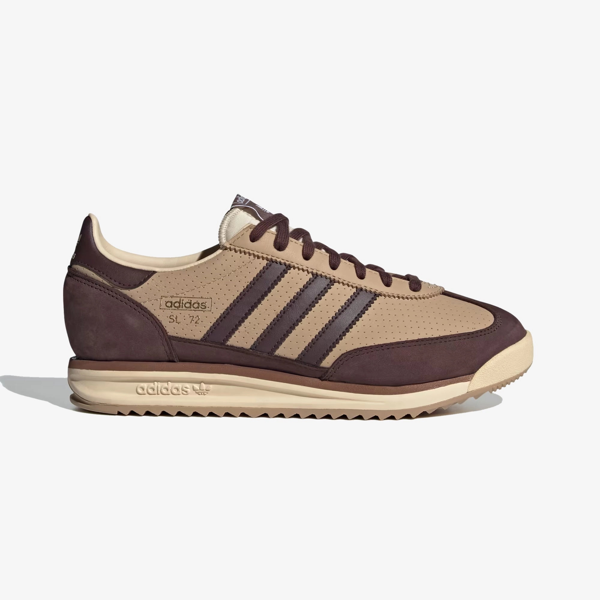 Anti Odor Tech ADIDAS ORIGINALS | SL 72 RS { WARM SANDSTONE/SHADOW BROWN/PRELOVED BROWN