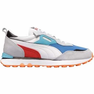 Adaptive Impact Zones Puma Men's Rider FV Future Vintage Shoes - White / Royal Blue / Red