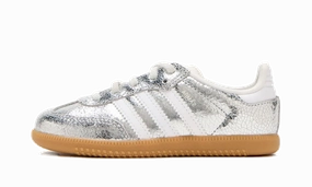 Cloud Step Insta Shot Samba OG TD "Cracked Leather Silver"