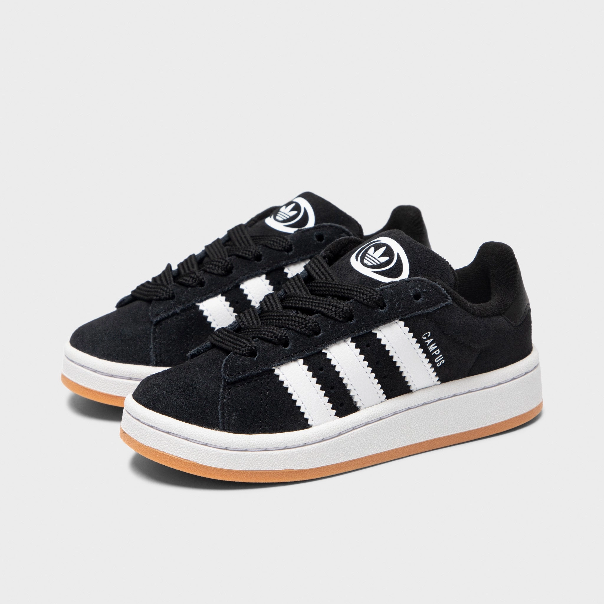 adidas Children's Campus 00s Core Black / White - Gum Transit Style