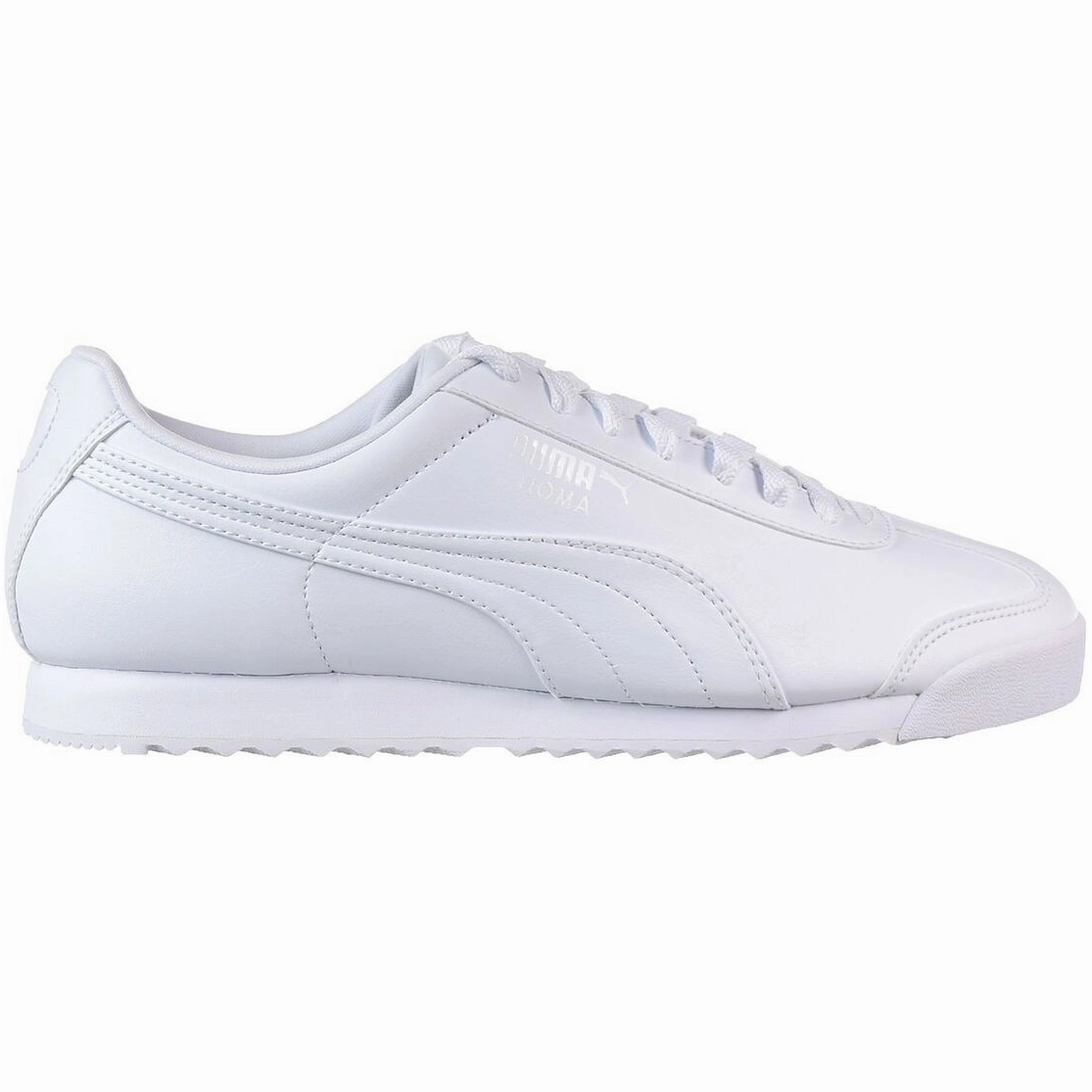 Puma Men's Roma Basic Shoes - White / Light Grey Ergo Build