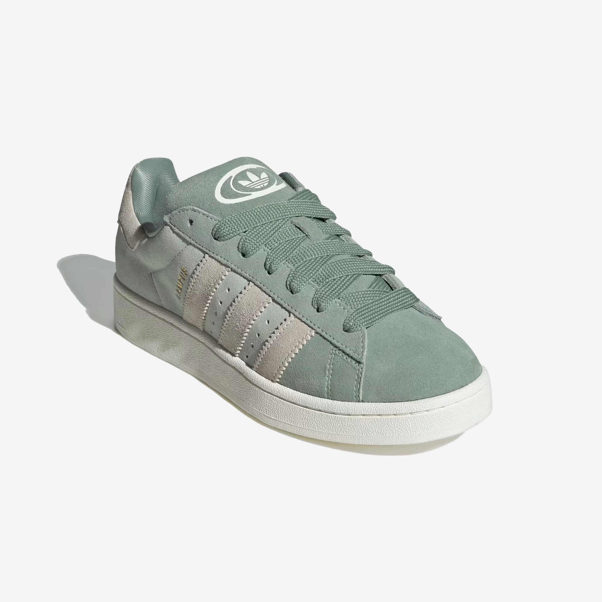Adidas Originals | CAMPUS 00S { SILVER GREEN/OFF WHIITE/LINEN GREEN Non Marking Rubber
