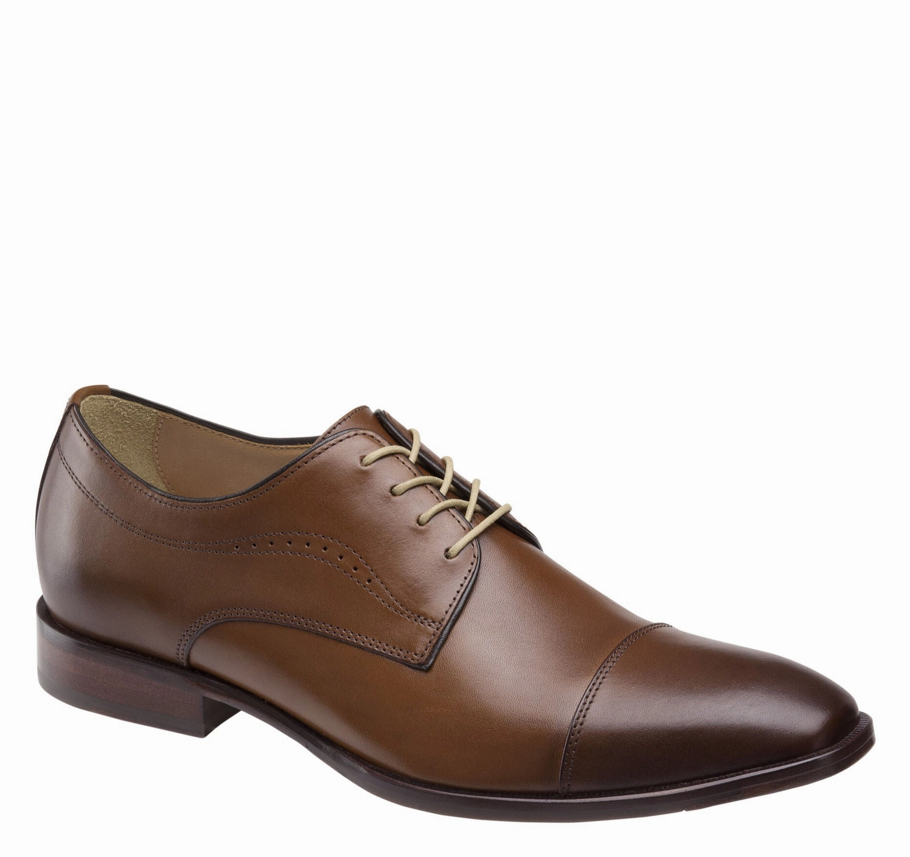 Standing Comfort Refined Style Career Oriented Johnston & Murphy Men's McClain Cap Toe Lace-Up Dress Shoe