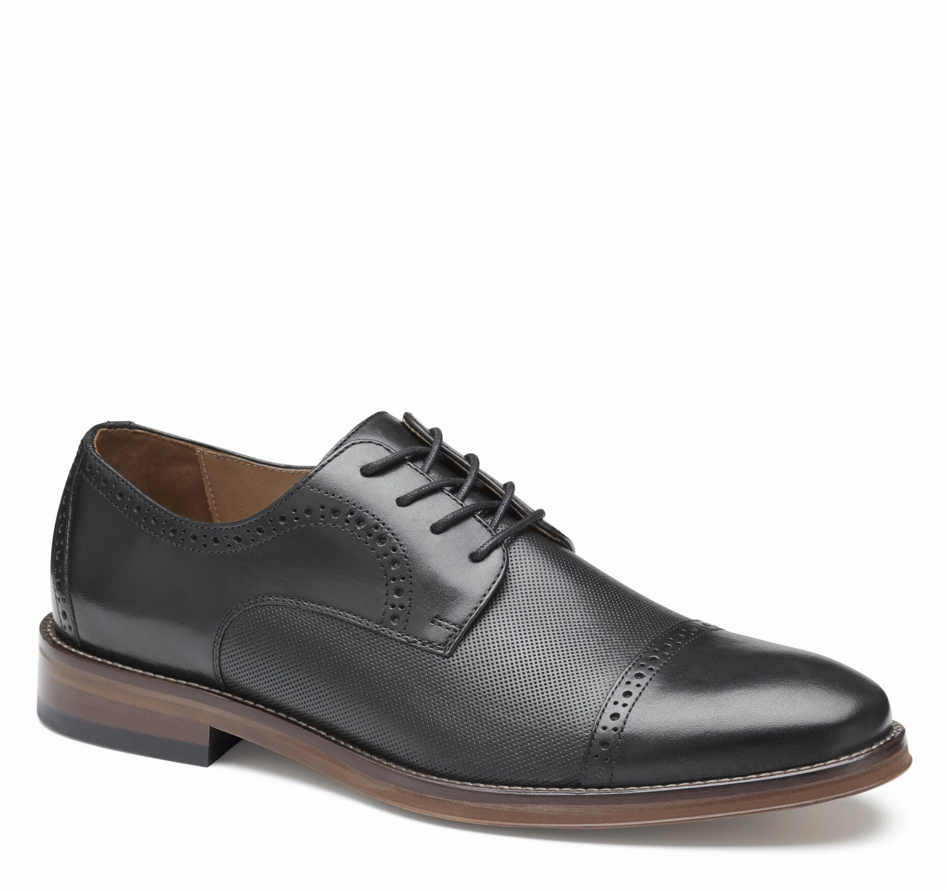 Sharp Wardrobe Johnston & Murphy Men's Sutton Embossed Cap Toe  Shoe