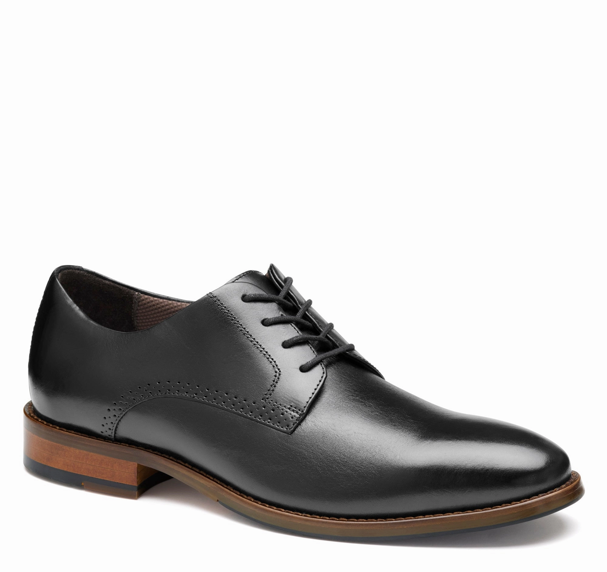 Soft Padding Textured Finish Business Travel Johnston & Murphy Men's XC4 Lavoy Plain Toe Lace Up Oxford Shoe