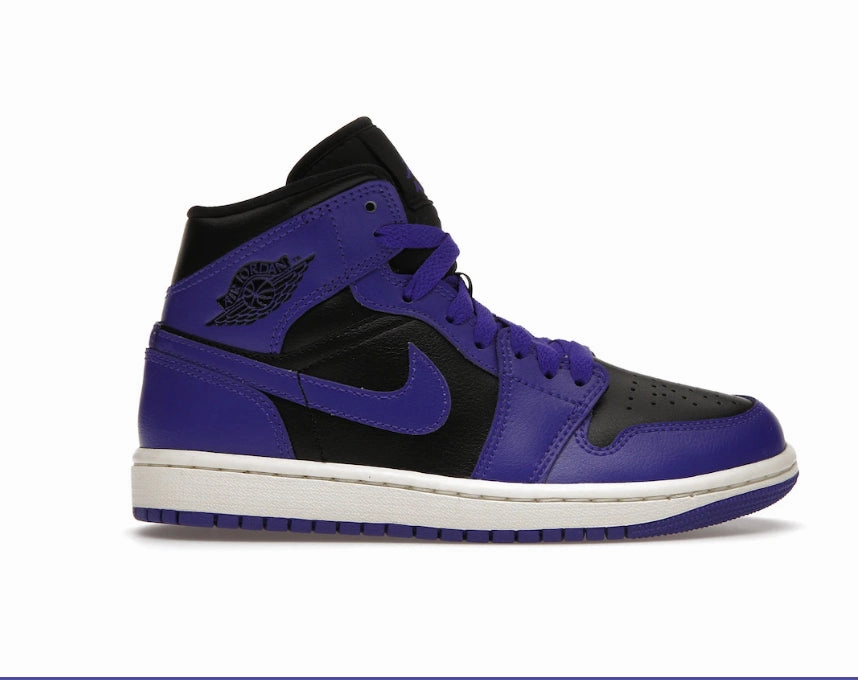 Flexible Groove Tech Jordan 1 Mid Purple Black (Women??s)