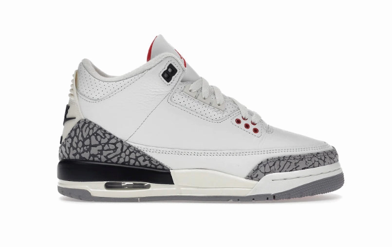 Reliable Grip Wear Resistant Outsole Jordan 3 Retro White Cement Reimagined (GS)