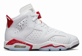 Midfoot Lock System Comfort Canvas Jordan 6 Retro Red Oreo (GS)