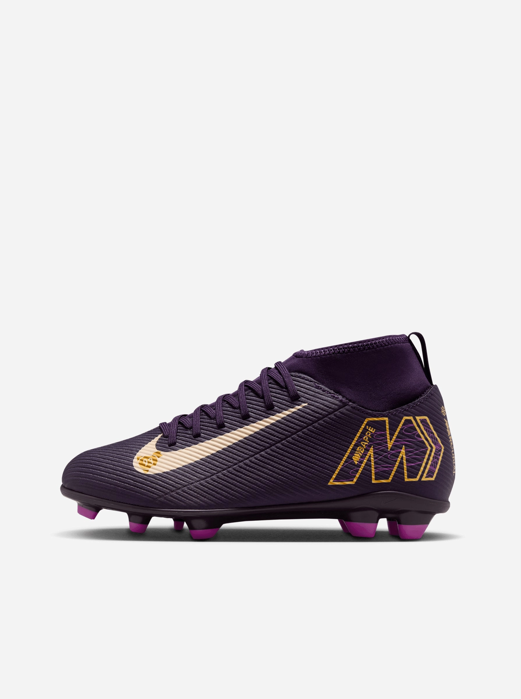 Jr. Mercurial Superfly 10 Club "Kylian Mbapp??" Ultra Flexible Grooves comfortable socks