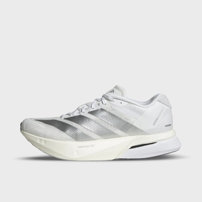 Shock Wear All Day Wear Comfort adidas Women's Adizero Boston 13 White / Matte Silver - Dash Grey