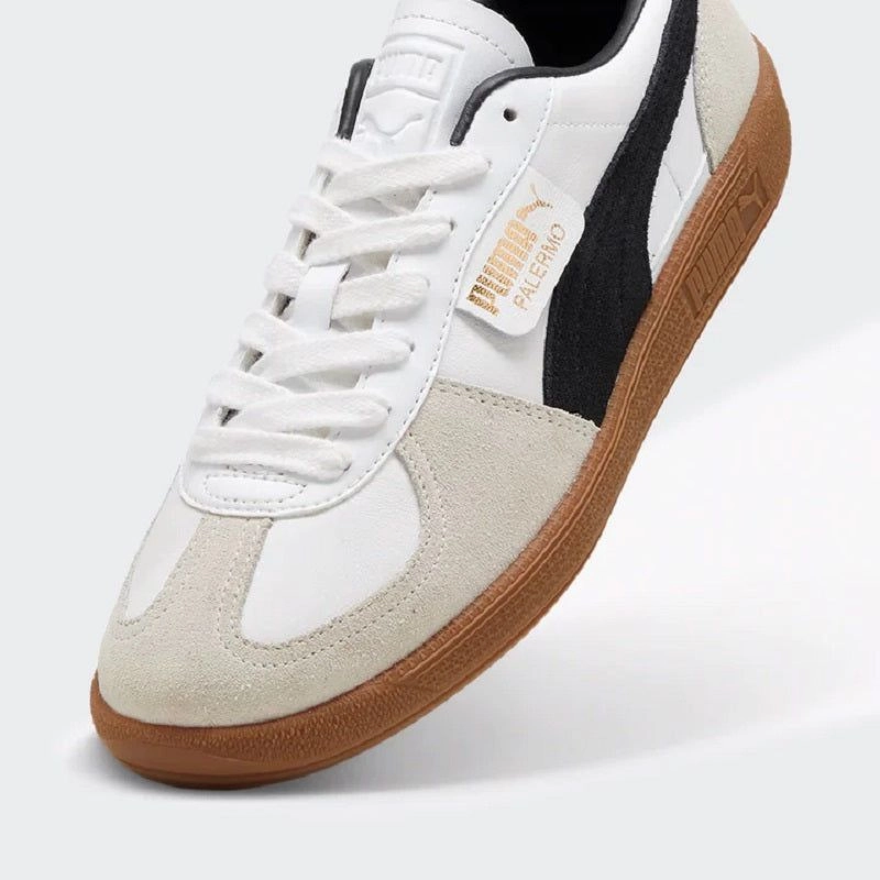 Puma Men's Palermo Leather Shoes - White Vapor / Grey Gum Neutral Wear