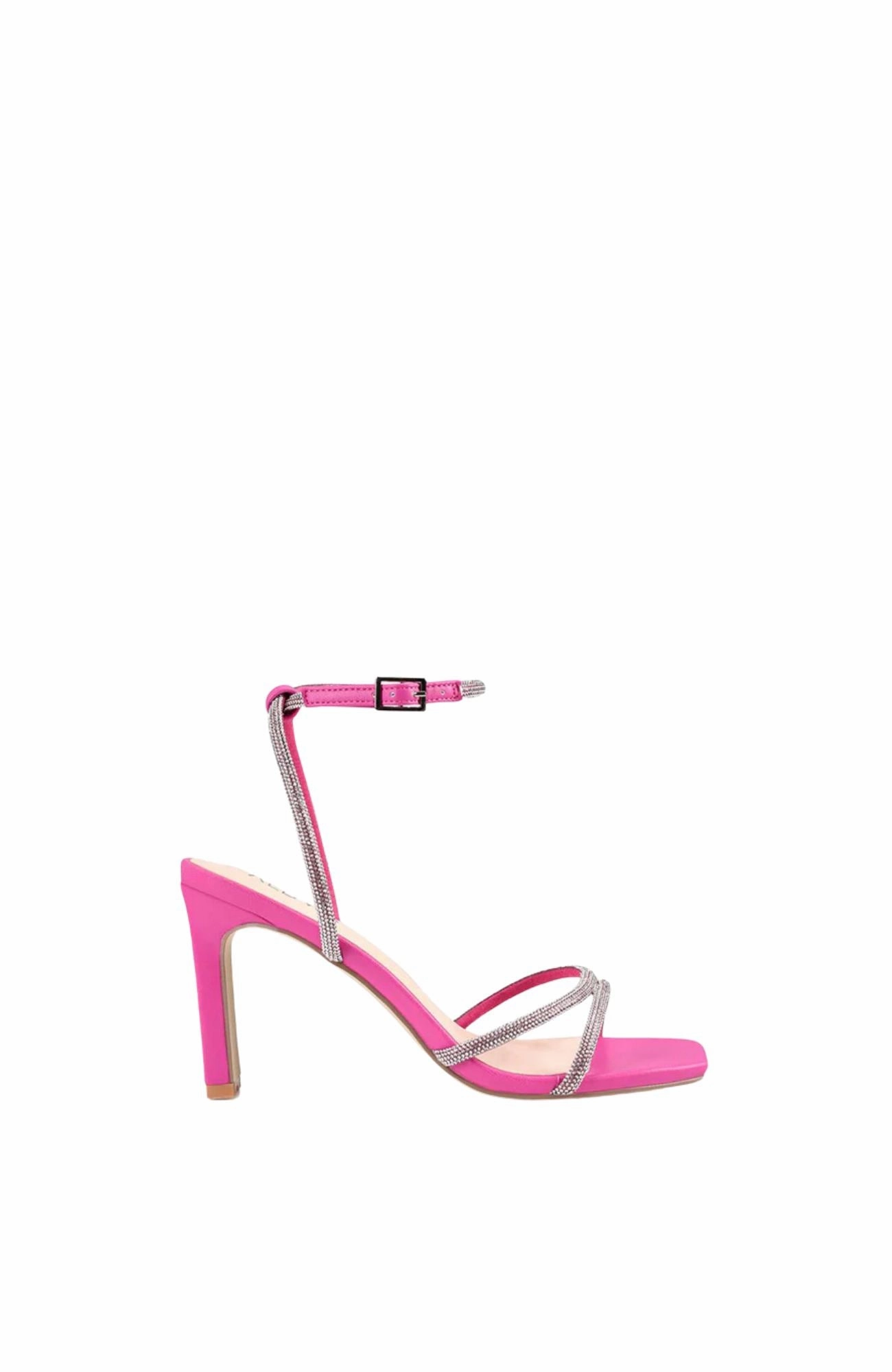 Kian Block Heel Hot Pink Smooth Elegant Heels Date night
