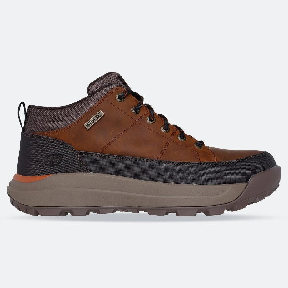 Men's Wide Fit Skechers 210900W Cambert Bruin Boots Practical Build