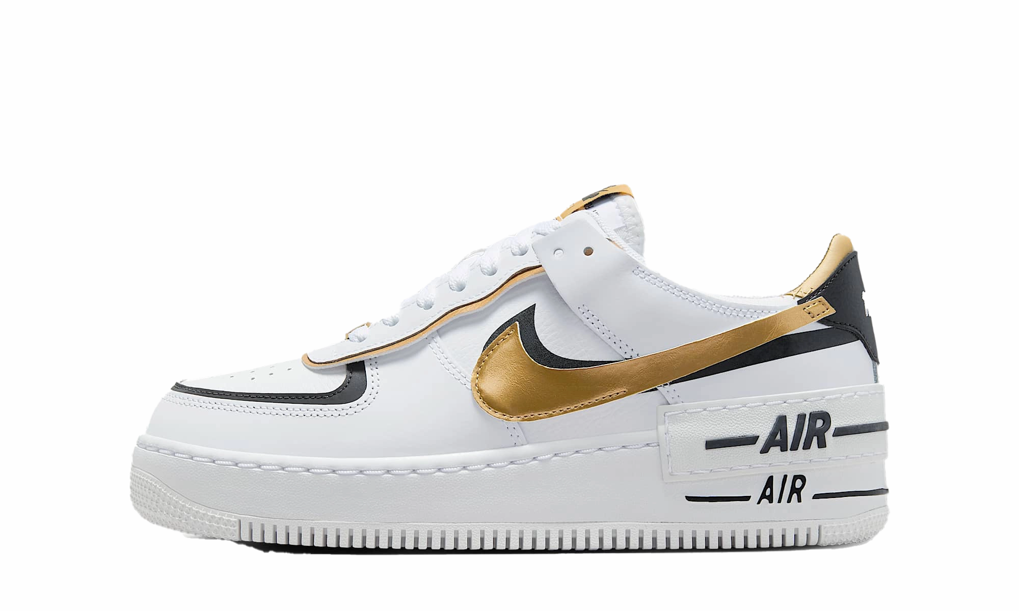Air Force 1 Low Shadow Wmns "White College Grey Platinum Tint Off Noir" Low Maintenance Fit And Go