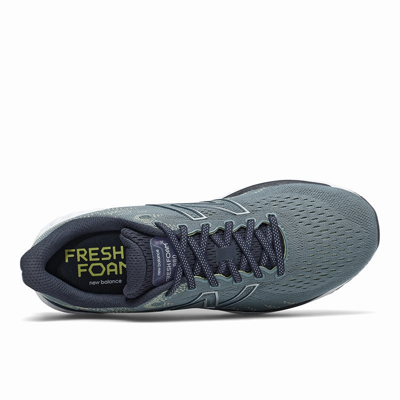 Fresh Foam 880v11 - Ocean Grey with Yellow - Men's all - terrain - suitability shoes