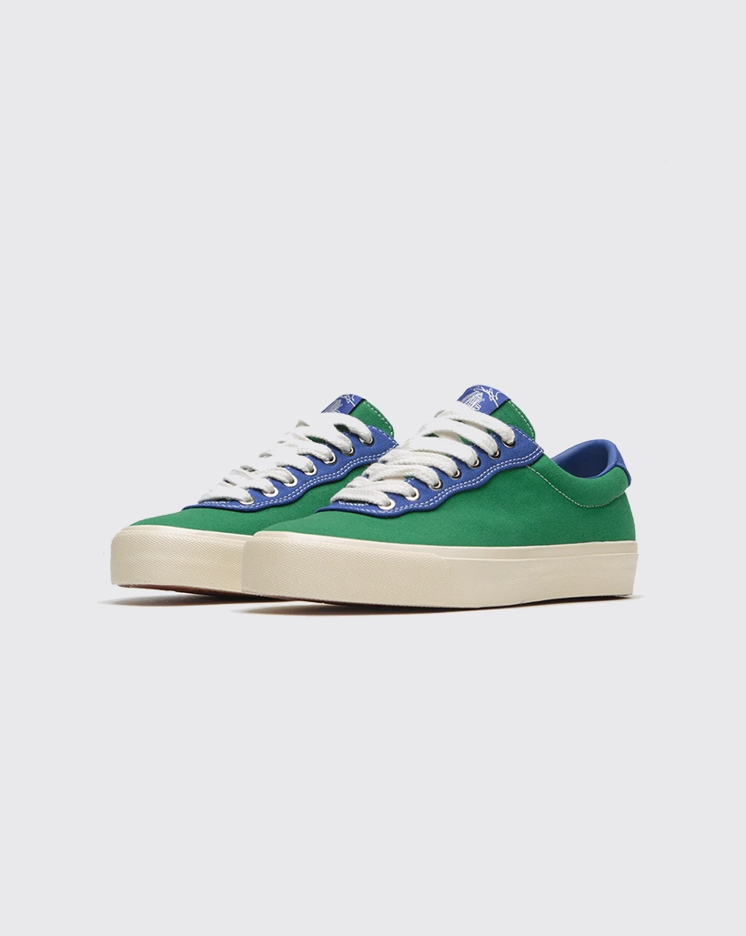WideFit Last Resort AB x Julian Smith VM001 Canvas Shoe - Kelly Green/Klein Blue