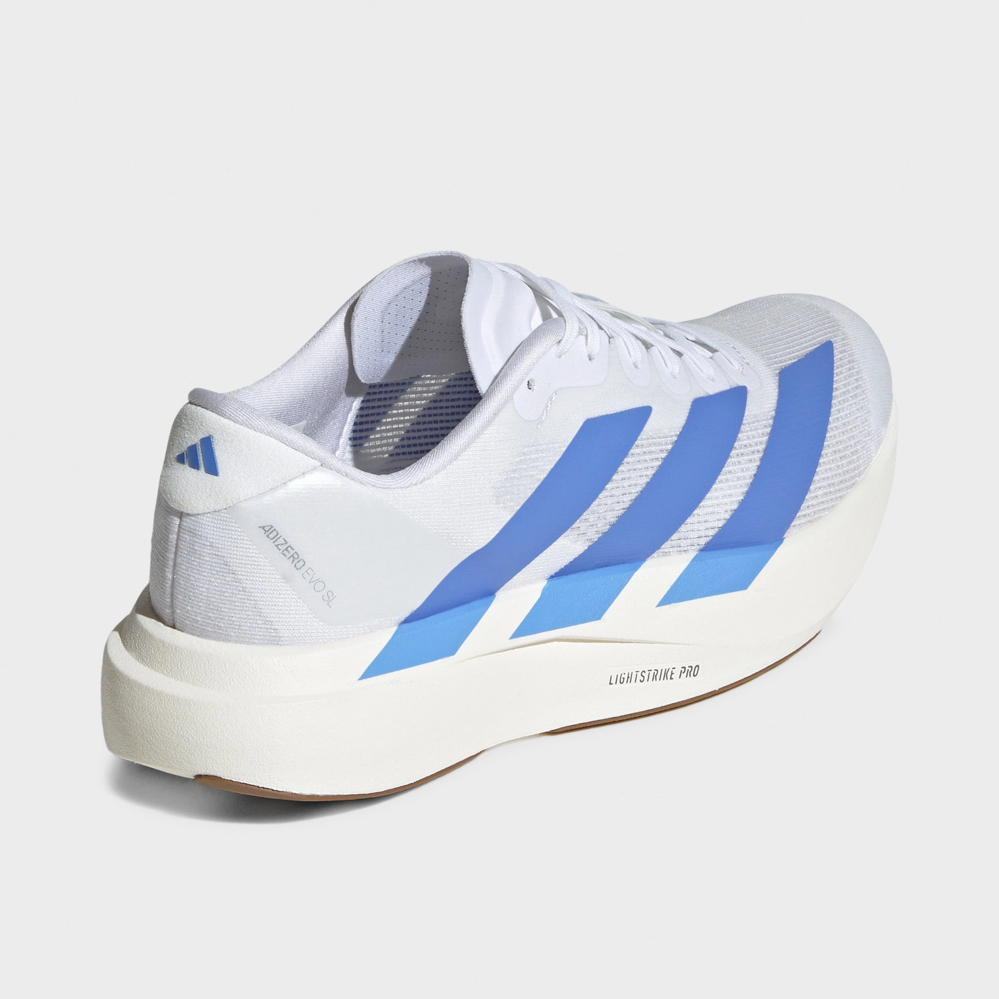 adidas Women's Adizero EVO SL White / Blue Fusion - Off White Balanced Cushioning