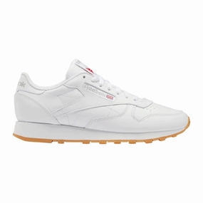 Reebok Men's Classic Leather Shoes - Ftwr White / Pure Grey 3 / Rubber Gum All Day Comfort Technology