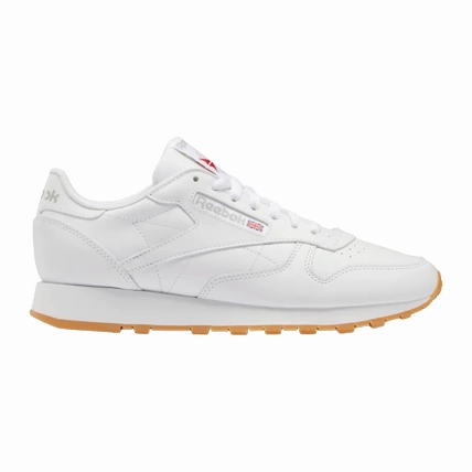 Reebok Men's Classic Leather Shoes - Ftwr White / Pure Grey 3 / Rubber Gum All Day Comfort Technology