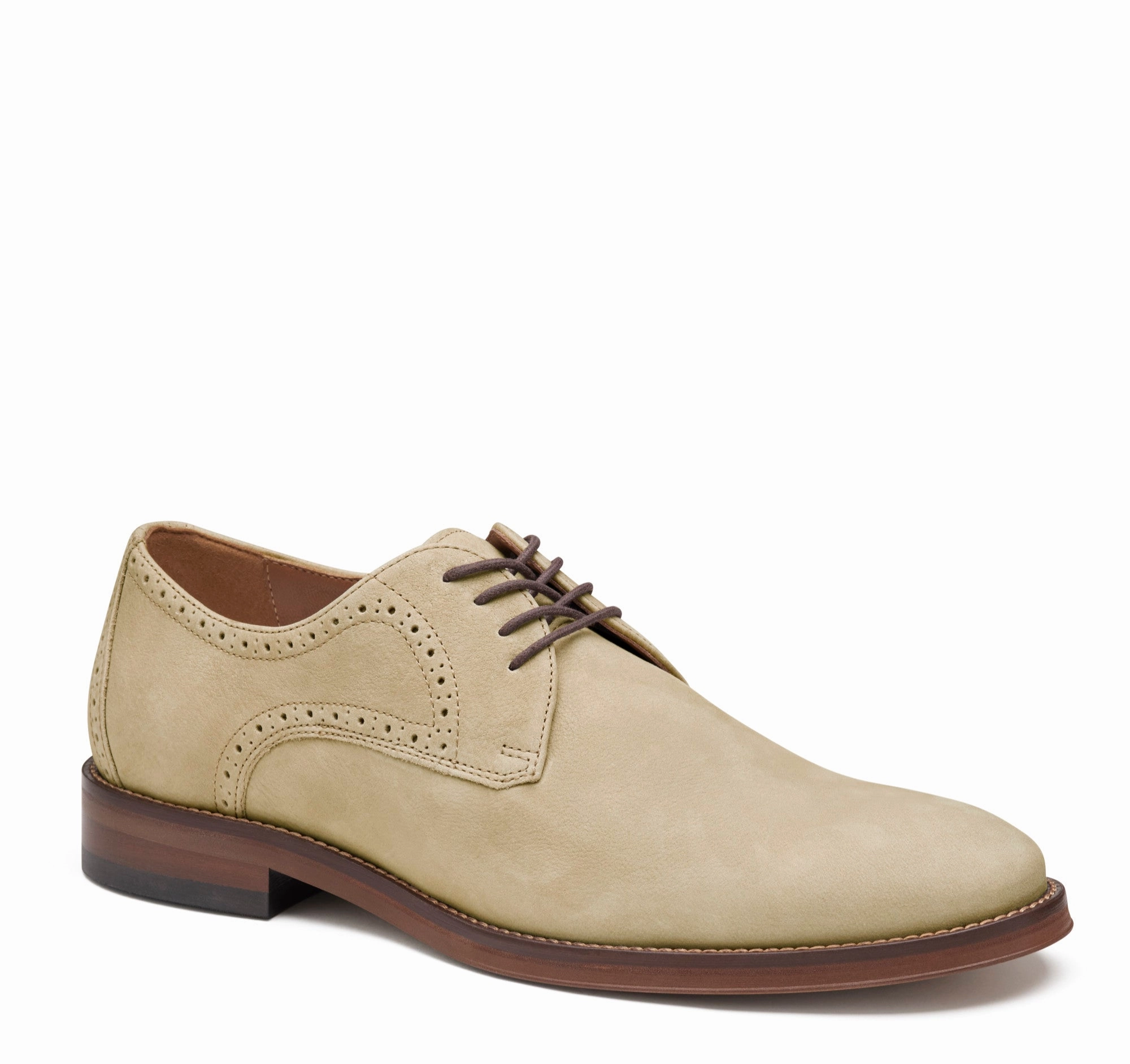 Johnston & Murphy Men's Sutton Plain Toe Lace Up Oxford Shoe Paced Routine