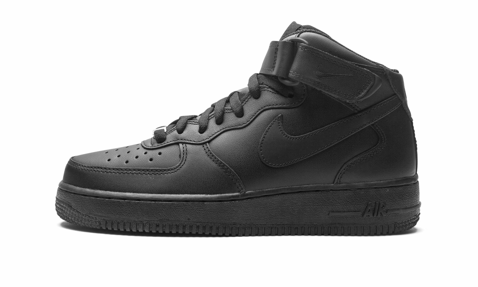 Step Easy No Break Air Force 1 Mid '07 "2021 Release Triple Black"