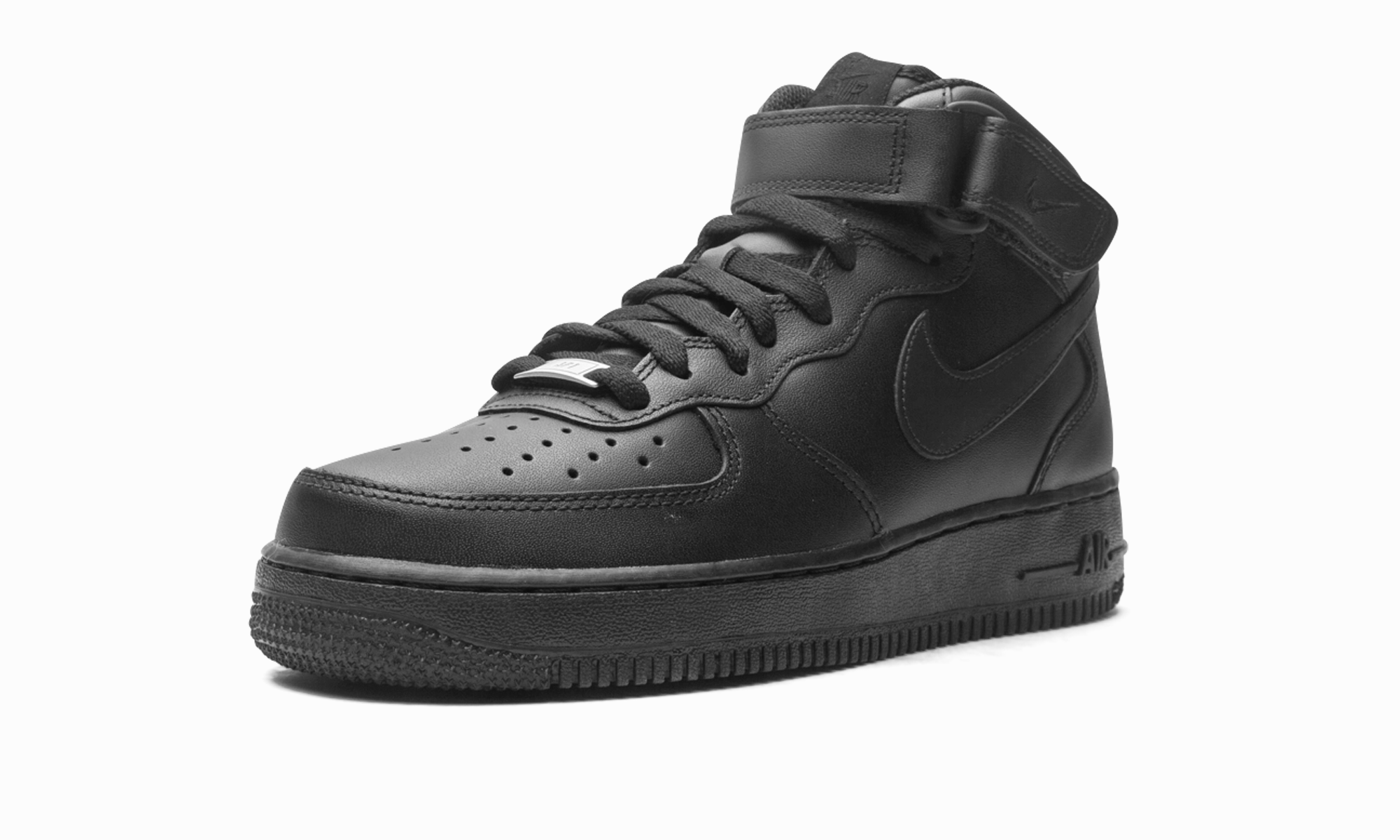 Air Force 1 Mid '07 "2021 Release Triple Black" Rubber Sole