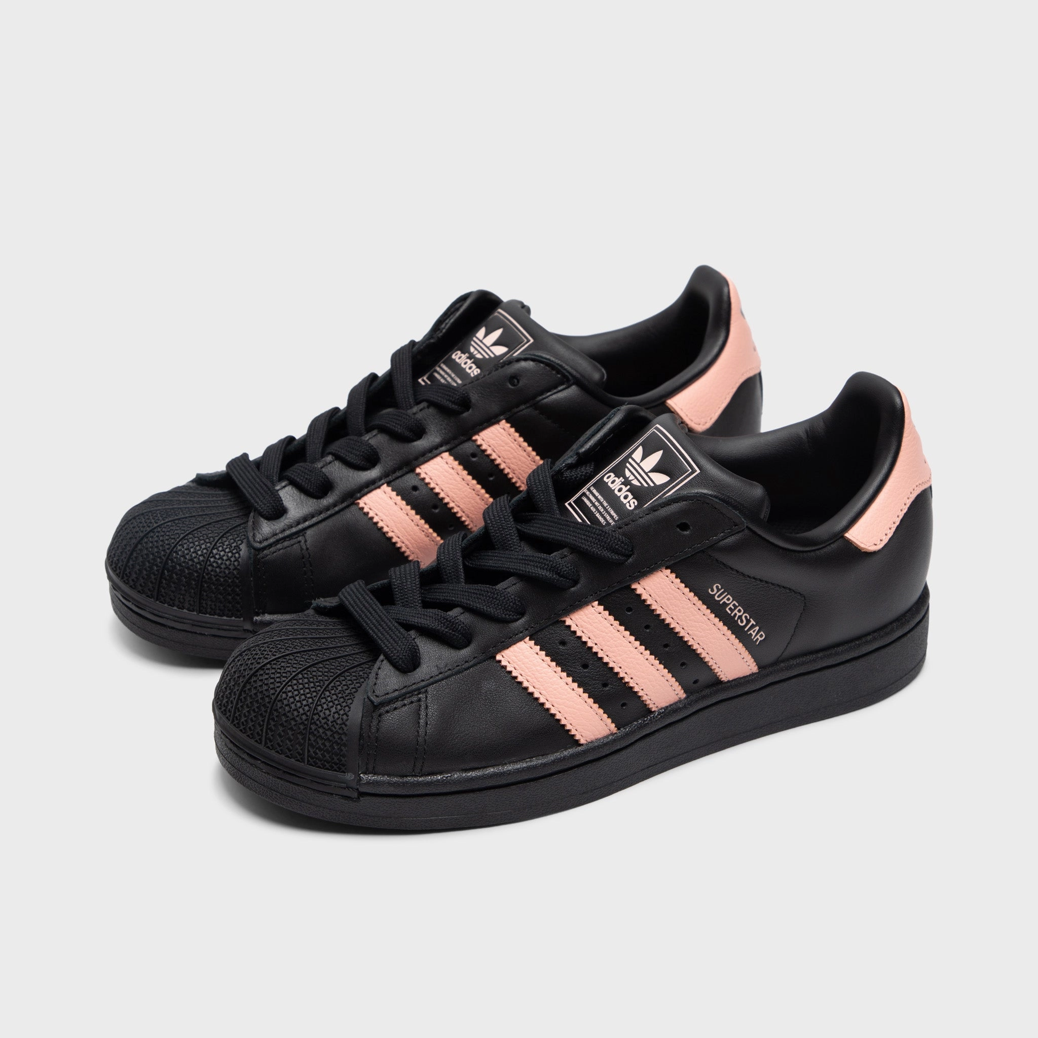 Upgraded flexibility Compression Resistant Collar adidas Women's Superstar II Core Black / Glow Pink