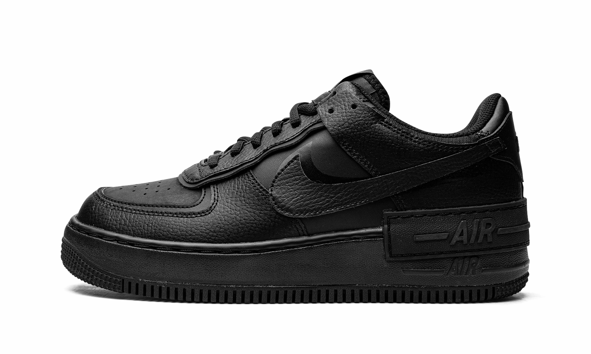 AIR FORCE 1 LO SHADO WMNS "Triple Black" Comfy Fit Comfort Technology