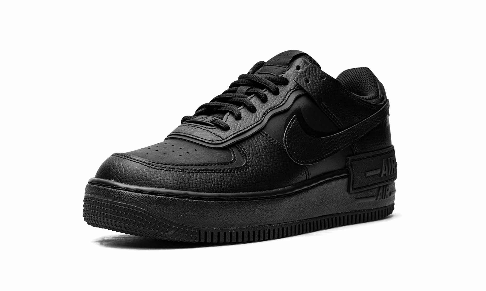 Smooth   finish Dodge Hike AIR FORCE 1 LO SHADO WMNS "Triple Black"