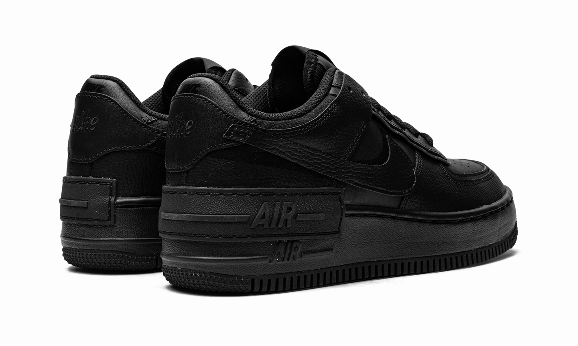 AIR FORCE 1 LO SHADO WMNS "Triple Black" Ergonomic Support Pure Style
