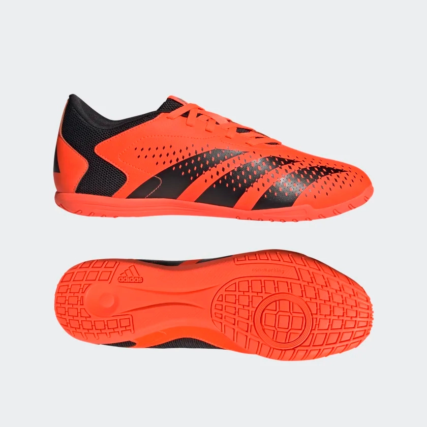 Adidas Men's Predator Accuracy.4 Indoor Sala Boots - Team Solar Orange / Core Black Gusseted Tongue Light   Reflective