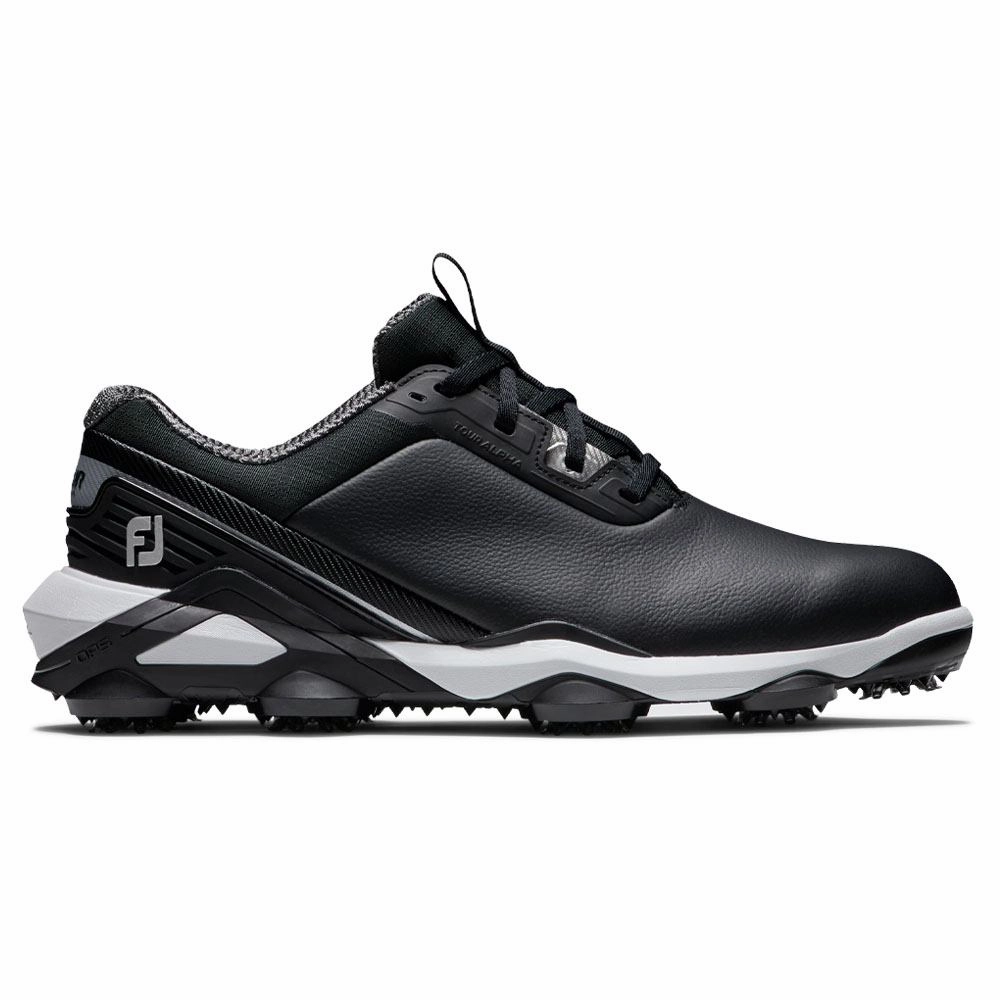 Knit Fabric Integration Traction Enhanced Pattern FootJoy Tour Alpha Golf Shoes Previous Season Style Black/White - 24 Men