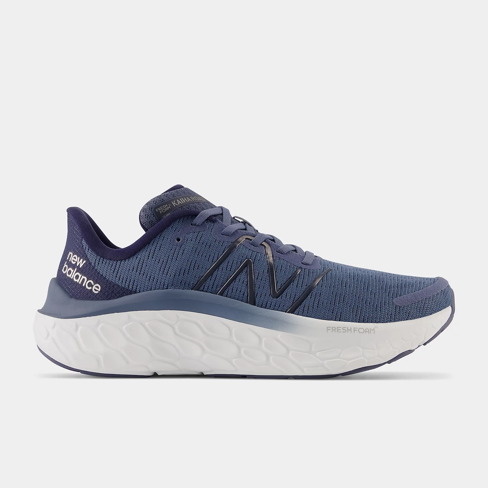 New Balance Men's Fresh Foam X Kaiha Road Shoes - Vintage Indigo / Natural Indigo / Silver Metallic Urban Runner Balance Walk
