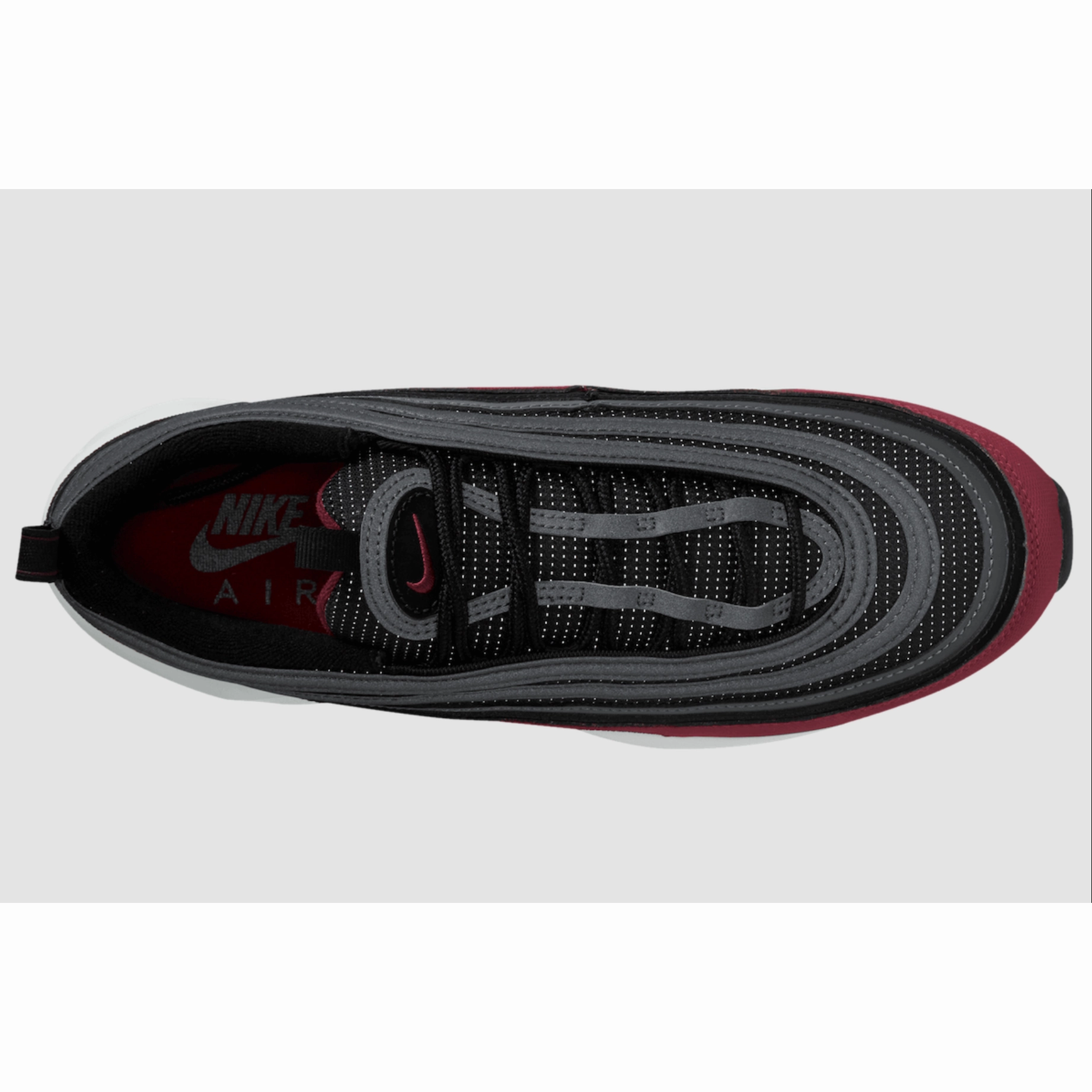 Nike Men's Air Max 97 Shoes - Team Red / Anthracite / Summit White Breathable mesh