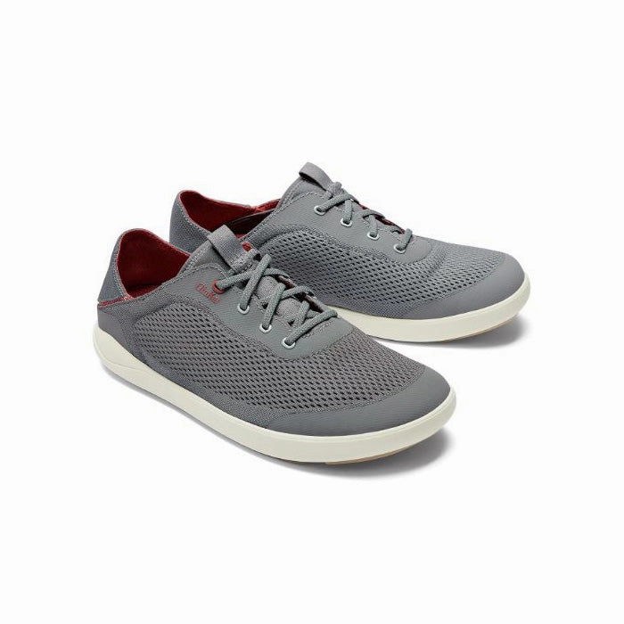 Mens Olukai Moku Pae in Poi/Red Ochre Chisel Cut Busy Floor