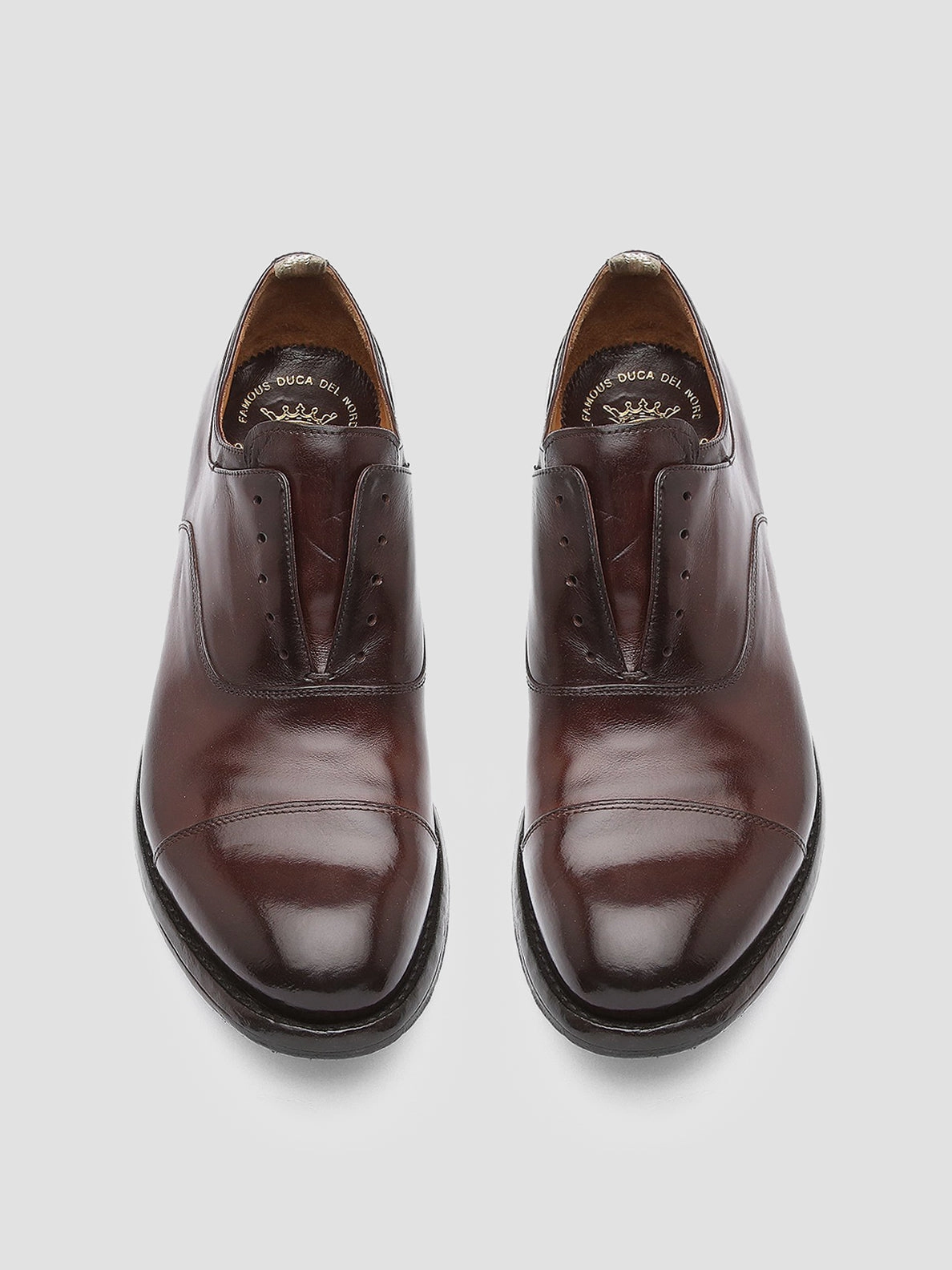 Luxury Craft Finish ANATOMIA 015 - Dark Brown Leather Oxford Shoes