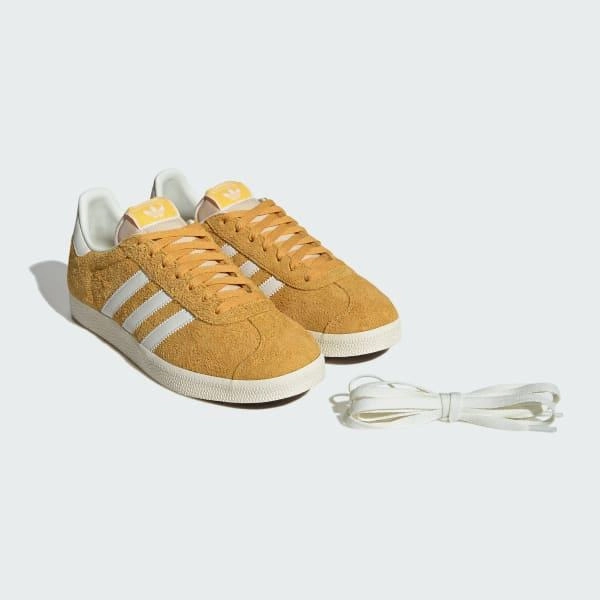Cloud cushion Adidas Men's Gazelle Shoes - Preloved Yellow / Off White / Cream White