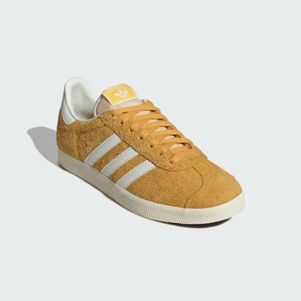 Adidas Men's Gazelle Shoes - Preloved Yellow / Off White / Cream White Supportive