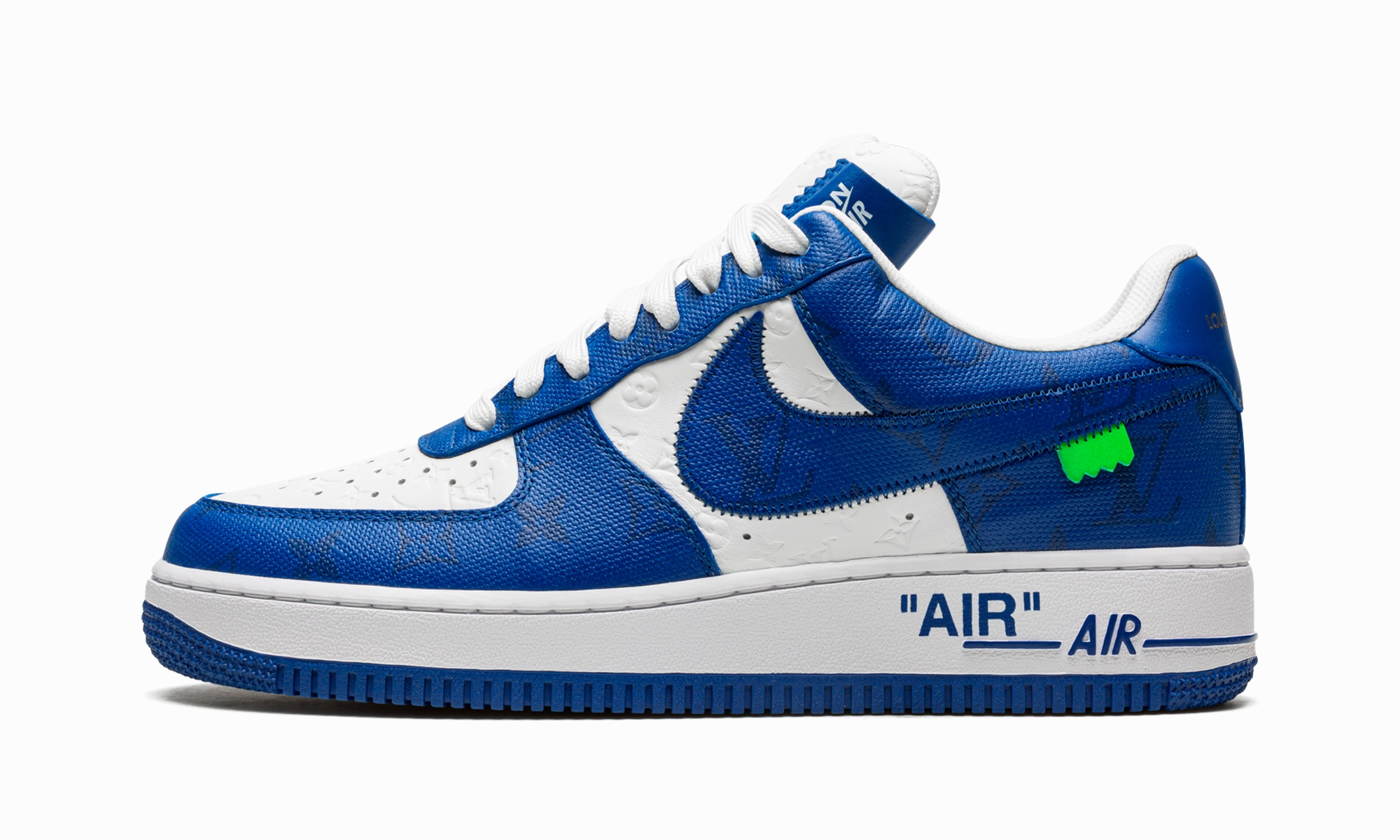 Street Cool Stand All Day Louis Vuitton Air Force 1 Low "Virgil Abloh - White/Blue"