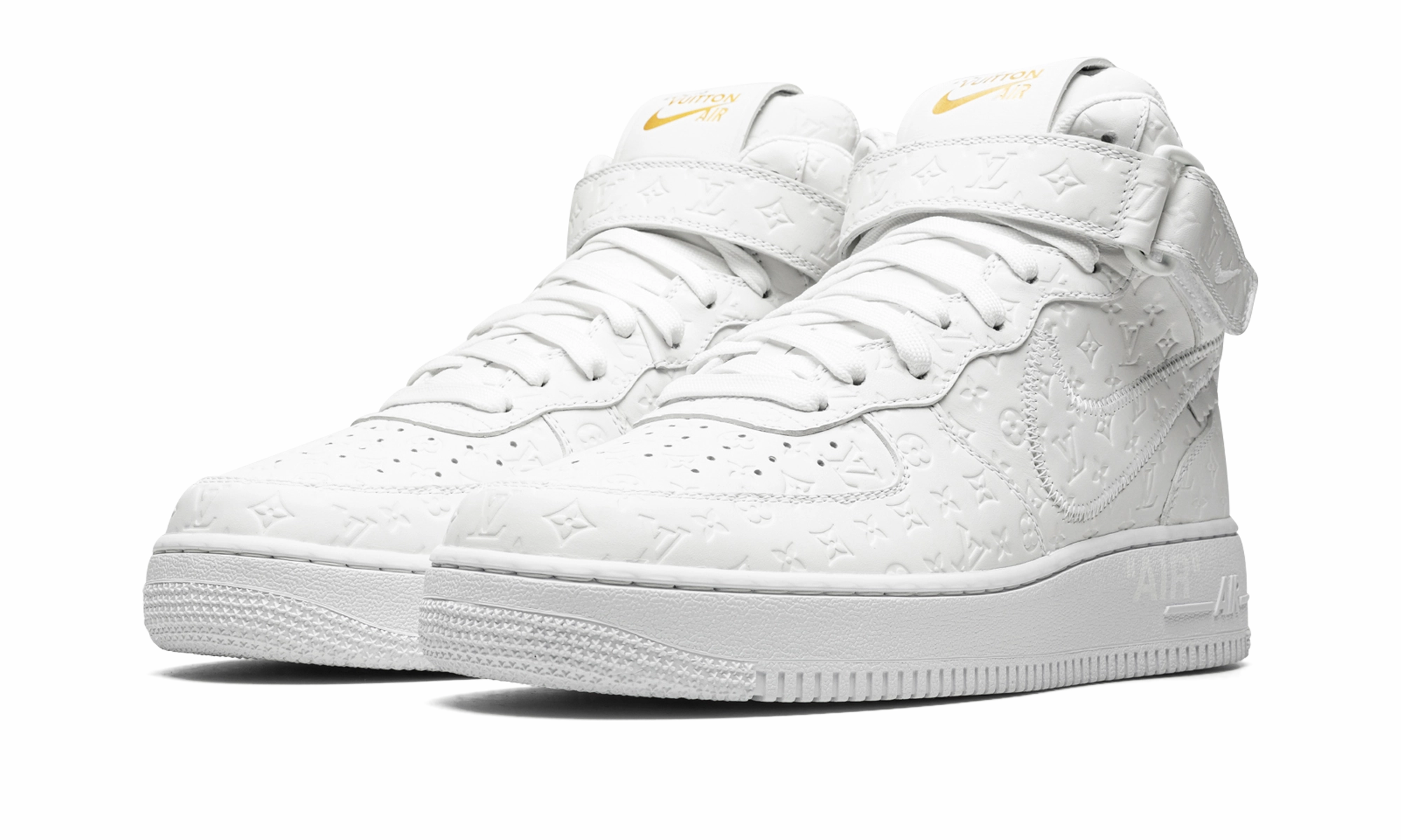 Smart Trend Sun Hike Louis Vuitton Air Force 1 Mid "Virgil Abloh - White/White"
