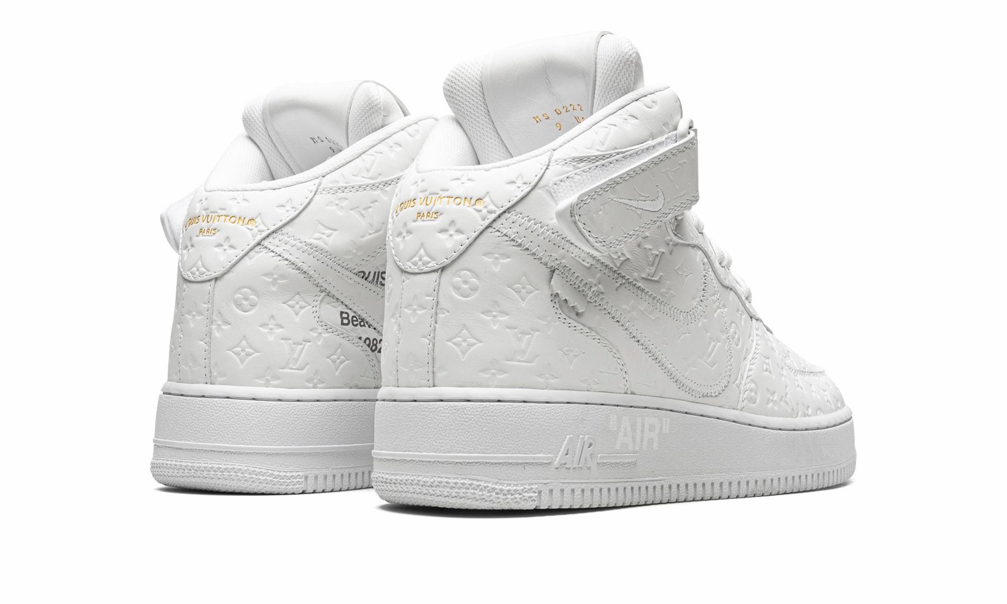 Daily Ready Louis Vuitton Air Force 1 Mid "Virgil Abloh - White/White"