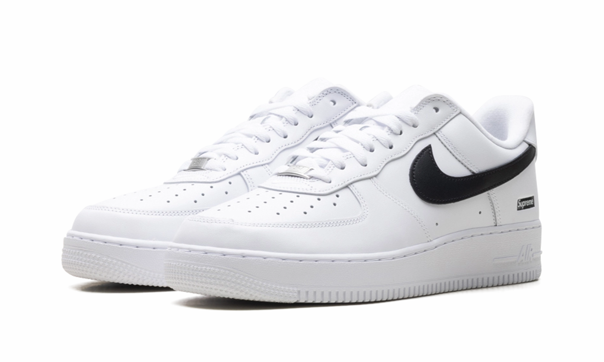 Air Force 1 Low "Supreme - Mini Box Logo White / Black" Clean Finish