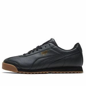 Urban use Cushioned performance Puma Men's Roma Classic Shoes - Black / Gum