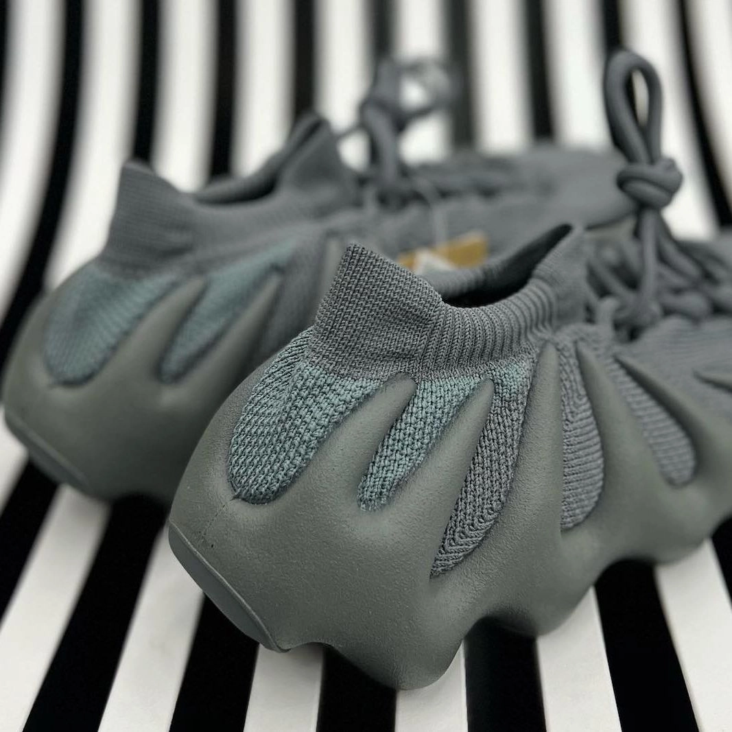 Padded Tongue Adidas Men's Yeezy 450 Shoes - Stone Teal