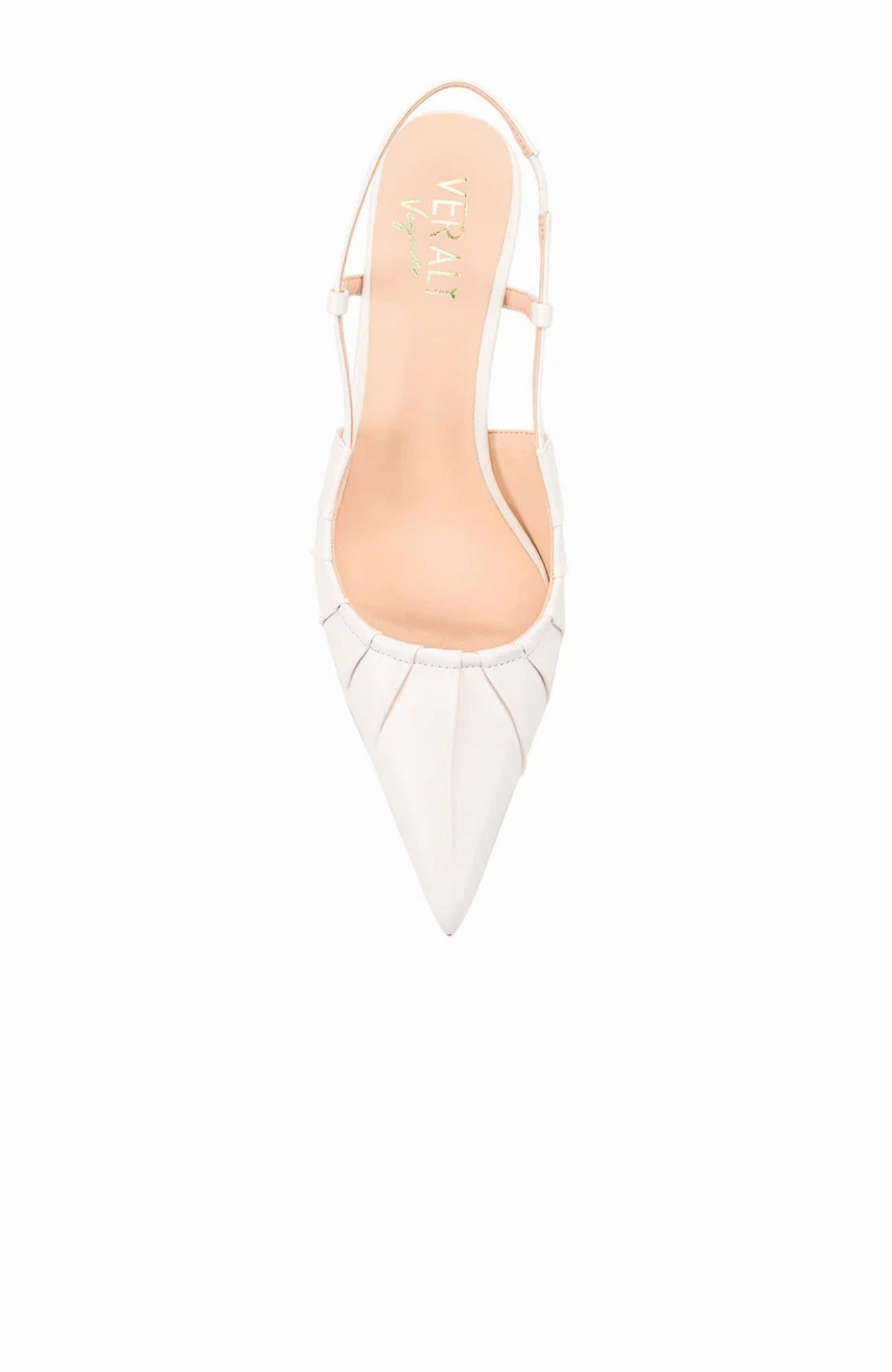 Work Chic Minimal Glow Lucius Slingback Kitten Heels Chalk
