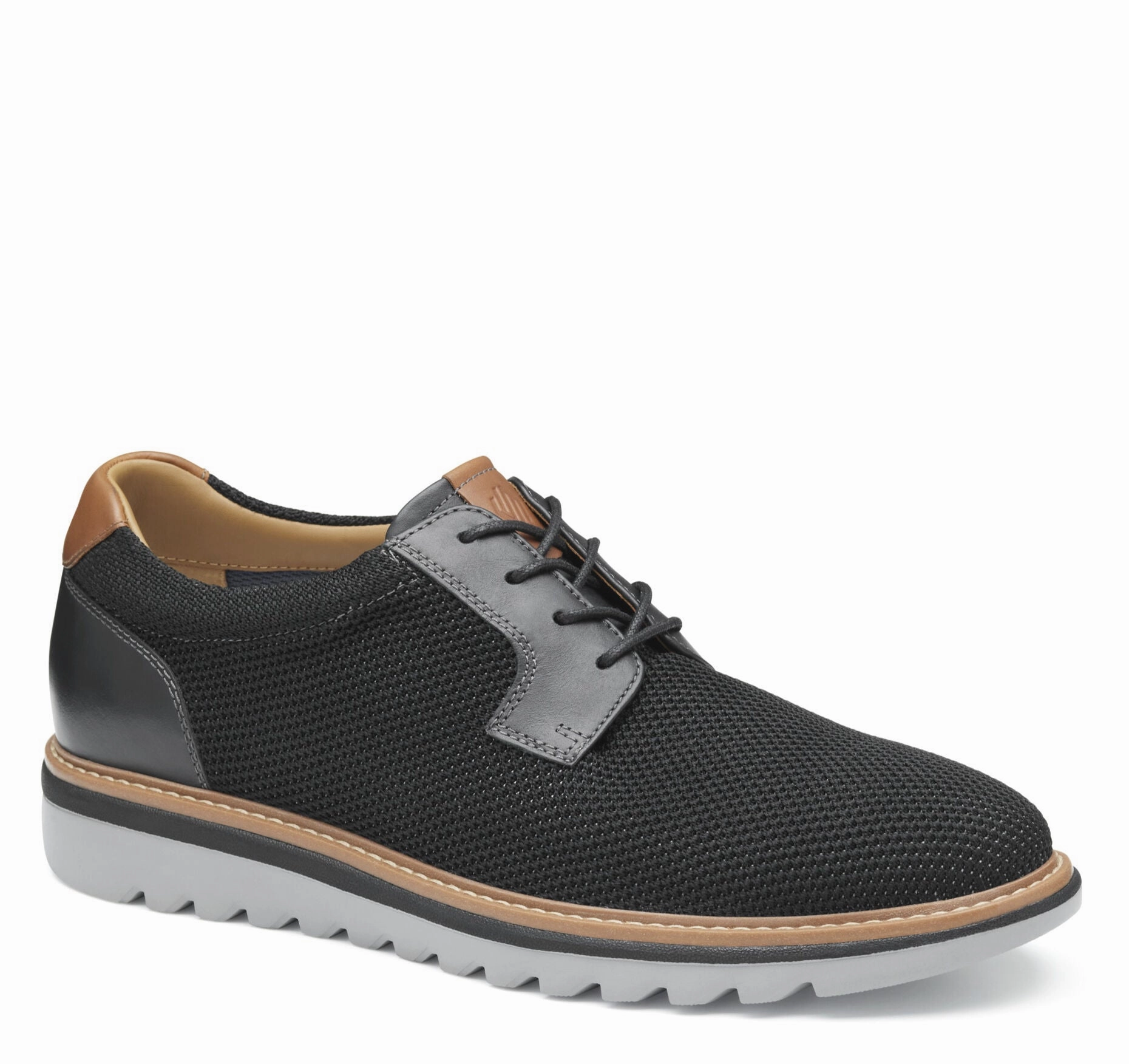 Smart Fashion Johnston & Murphy Men's Algood Knit Plain Toe Casual Lace-up Shoe