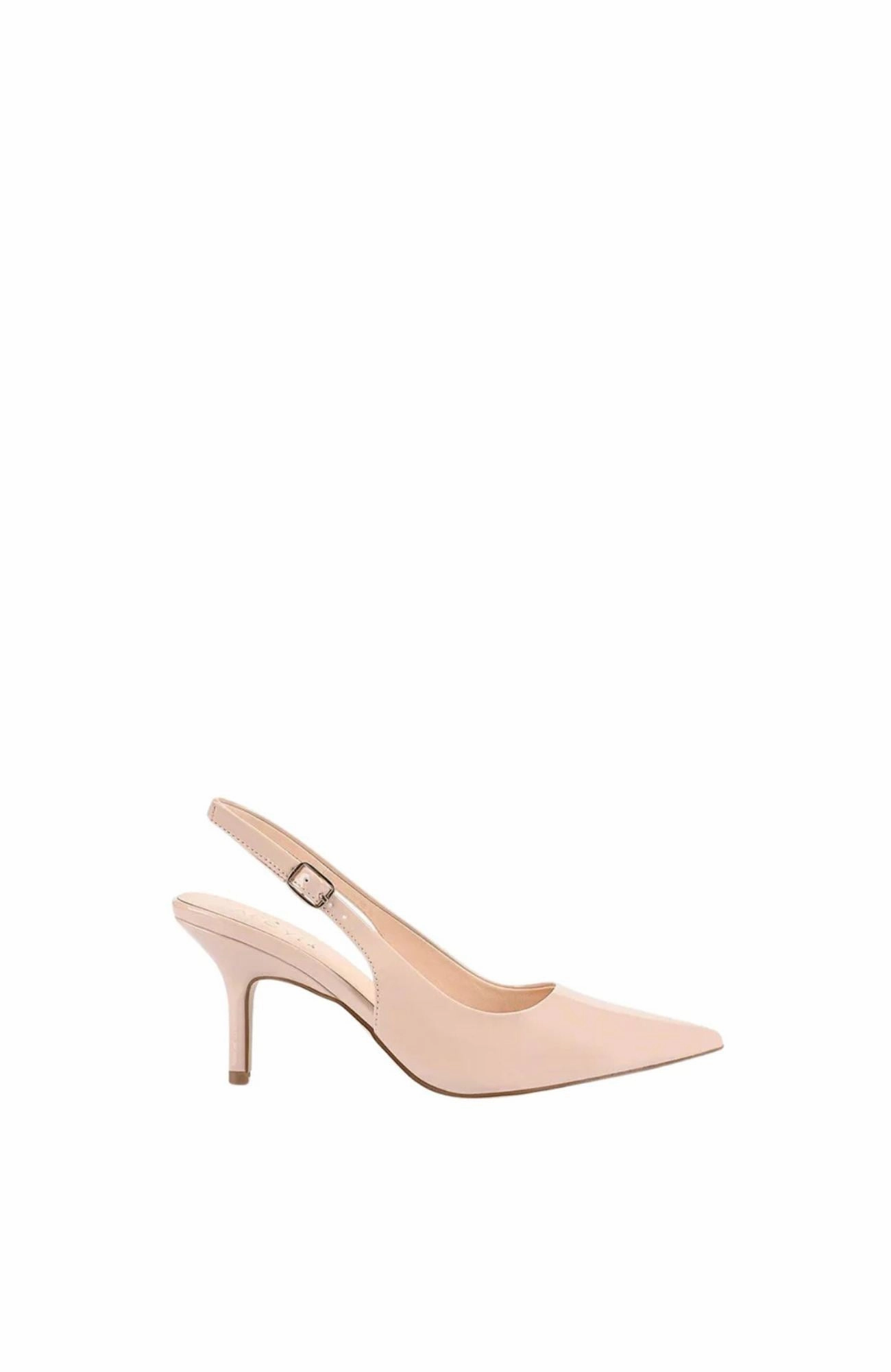 Beach Glam Shopping Glam Shayley Slingback Stiletto Nude Patent