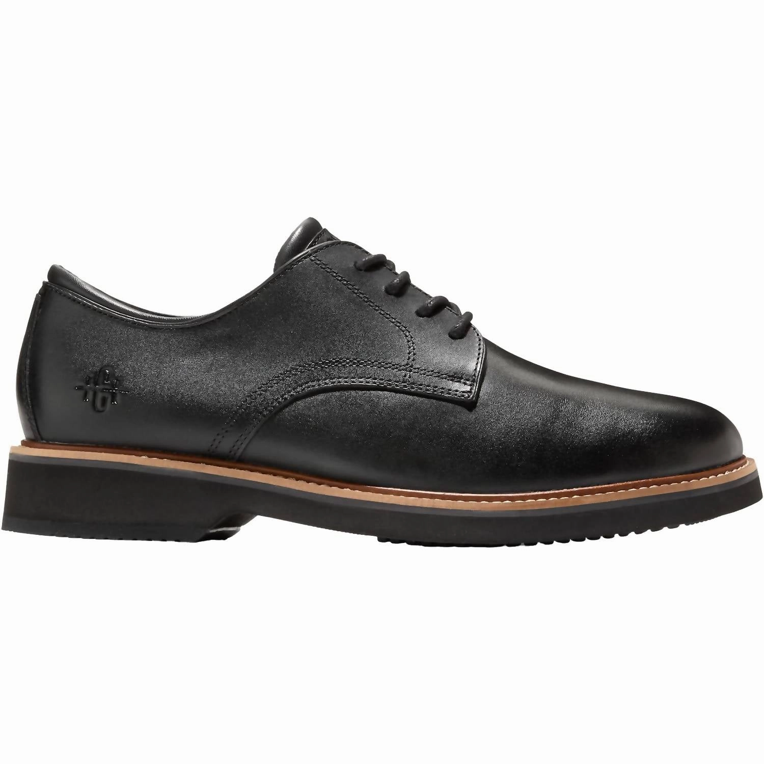 Men's American Classics Montrose Plain Toe Oxford Leather Shoes In Black/dark Chocolate Matte Finish Corporate Day Comfort Walking Shoes